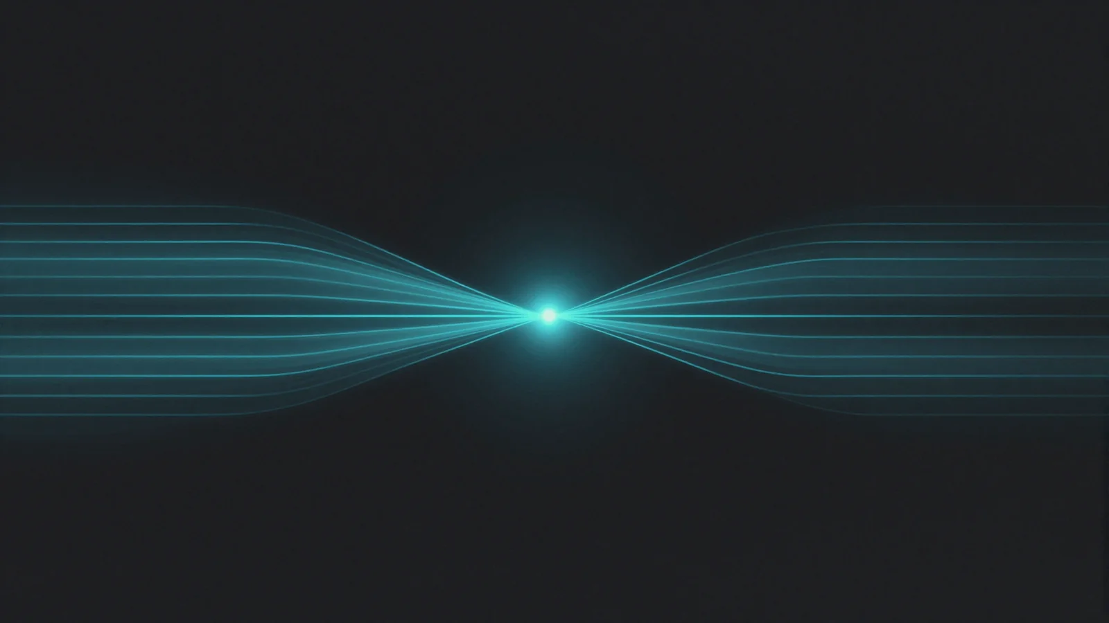 Abstract symbolic illustration for Daraz (Alibaba Group) Payment Operations + COD-to-Digital Conversion — Payment Operations, brand-cyan editorial composition on dark canvas